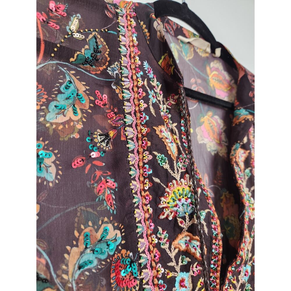 Soft Surroundings Boho Beaded Sequence Embroidere… - image 4